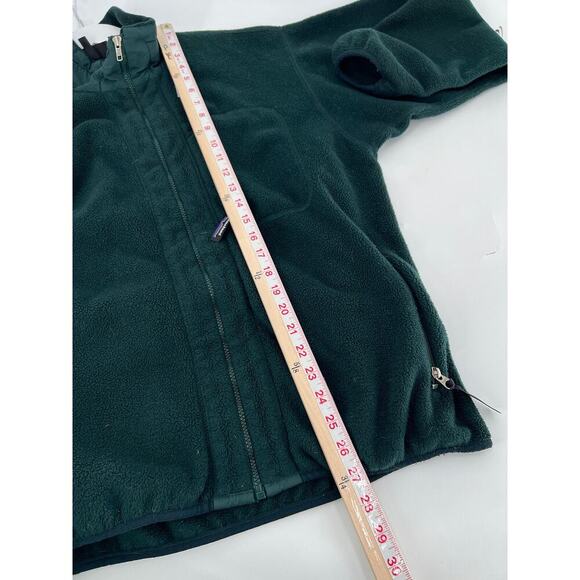 Vintage Patagonia Synchilla Jacket Womens Large Green Fleece Fall 1998 Full Zip - Picture 15 of 16